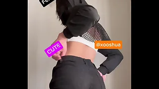 Hot twink dressed as a woman